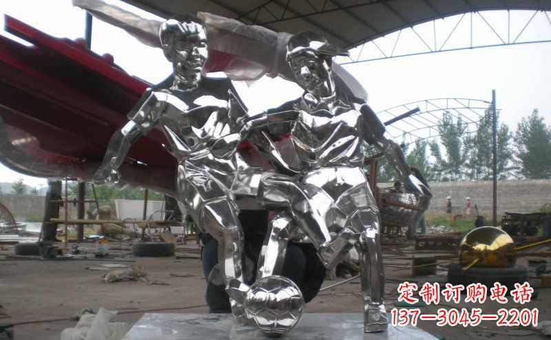 北京不锈钢足球雕塑