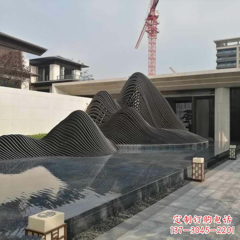 北京不锈钢铁艺假山艺术性的美化