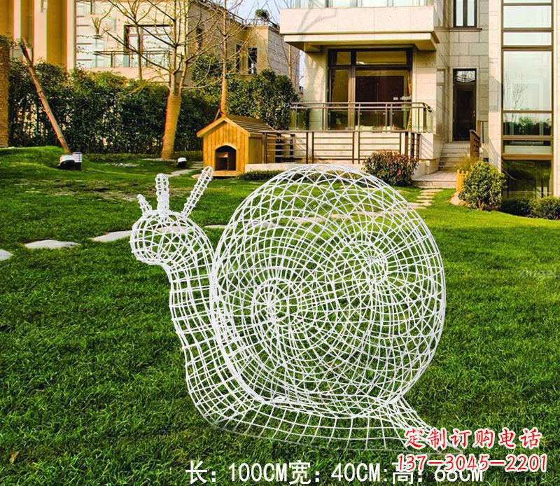 北京不锈钢蜗牛雕塑进化的象征