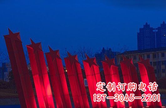 北京不锈钢五角星雕塑铸就永恒之美