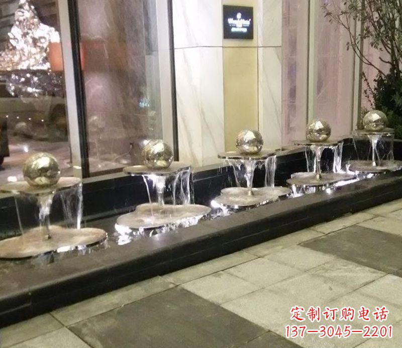 北京不锈钢小喷泉雕塑——美化环境的艺术