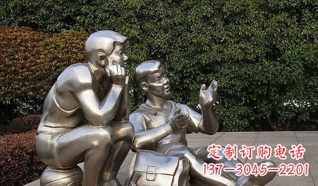 北京不锈钢的学生雕塑