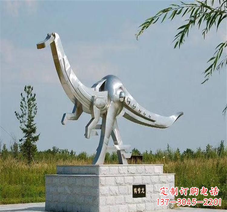 北京不锈钢鸭嘴龙雕塑传承独特艺术魅力