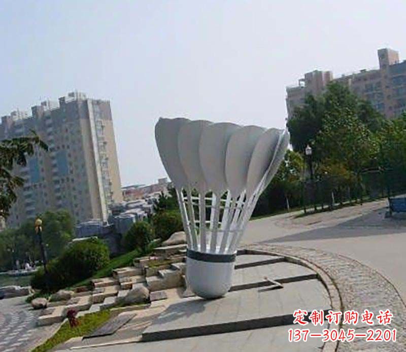 北京不锈钢羽毛球雕塑装点美丽的羽毛球世界