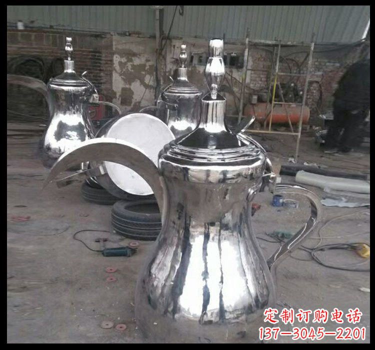北京不锈钢酒壶雕塑传承古典艺术