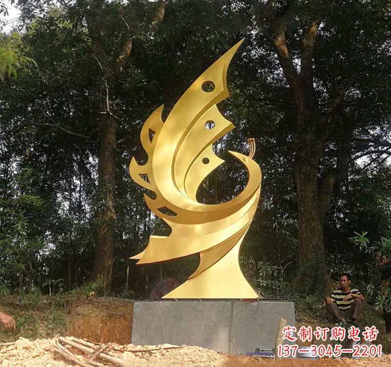 北京不锈钢凤凰雕塑——彰显传统文化之美