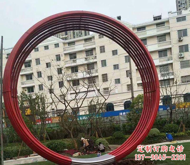 北京不锈钢圆环雕塑精致而经久耐用