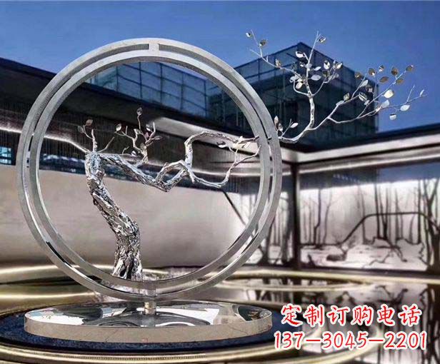 北京不锈钢圆环景观雕塑给城市带来活力与美感