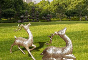 北京不锈钢麋鹿雕塑彰显艺术精美