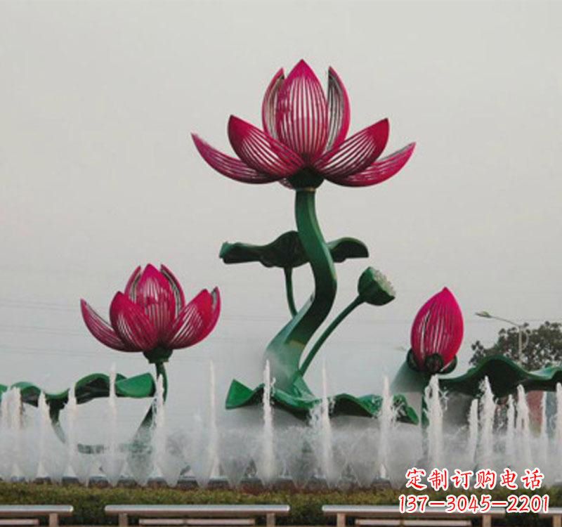 北京不锈钢莲花雕塑