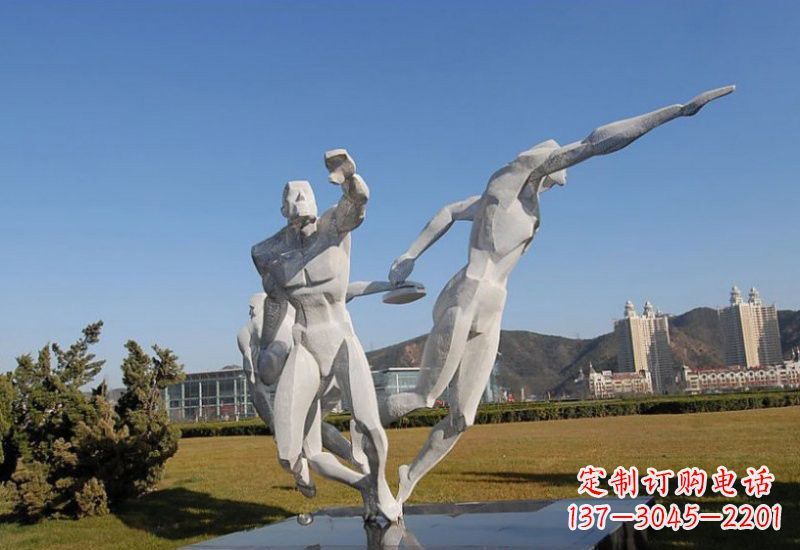 北京不锈钢运动员雕塑一种艺术的象征