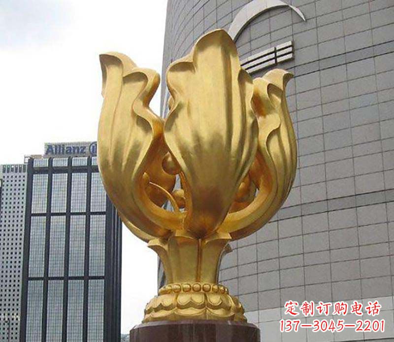 北京紫荆花雕塑——精美艺术品