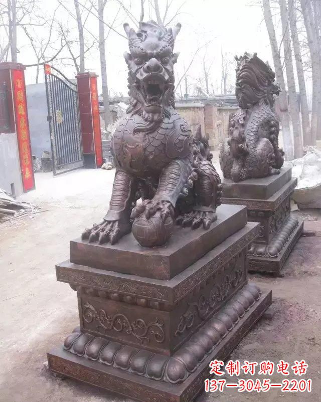 北京麒麟雕塑古老而又神秘