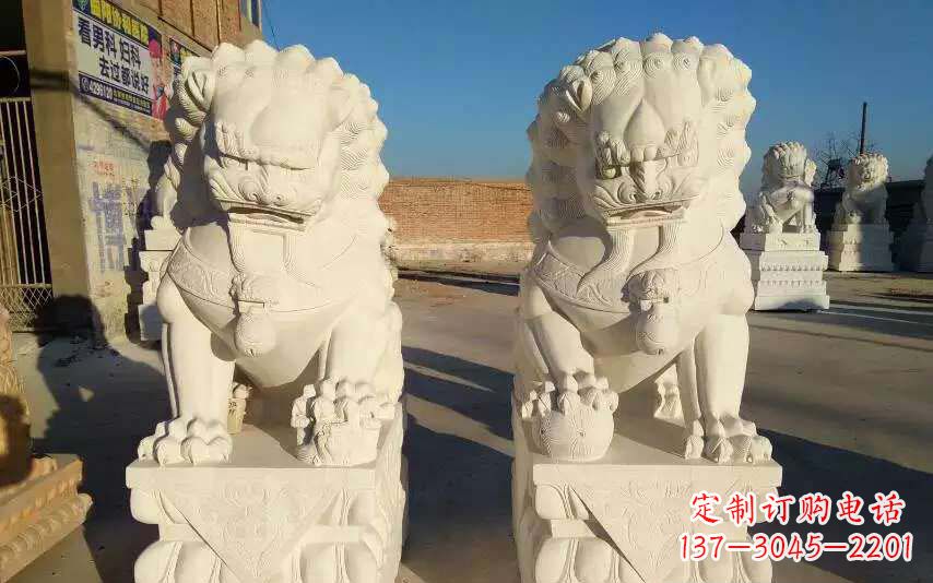 北京狮子雕塑象征力量与智慧