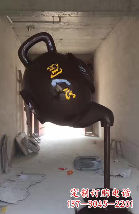 北京茶壶景观铜雕