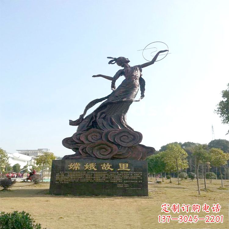 北京嫦娥传说一座神秘的雕像