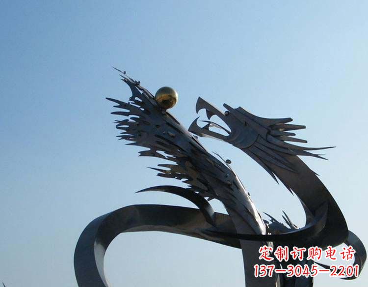 北京不锈钢龙雕塑精细的手工艺品
