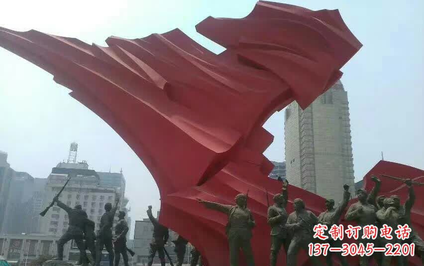 北京大型不锈钢红军雕塑——见证历史荣光