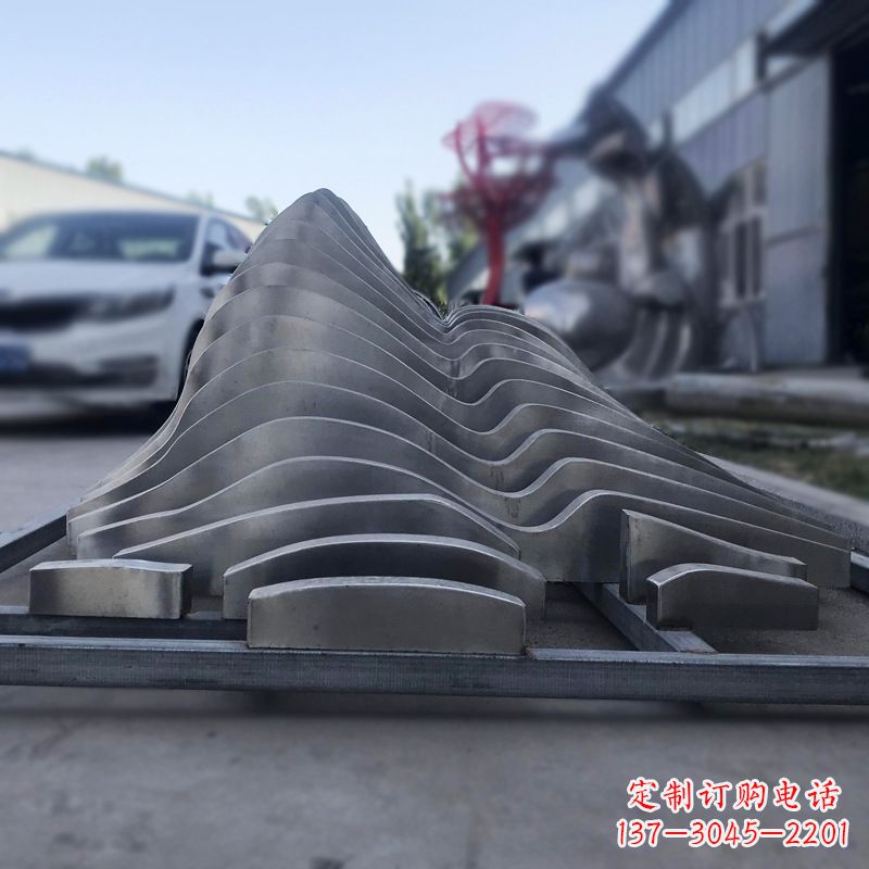 北京不锈钢假山雕塑精致耐用的艺术品