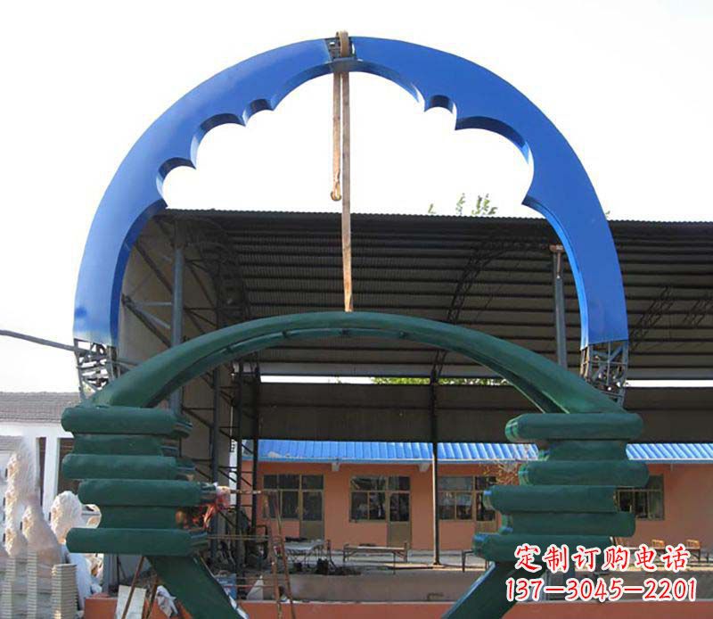 北京精致的不锈钢圆环雕塑