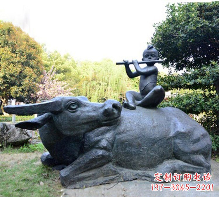 北京牧童雕塑传承民间文化