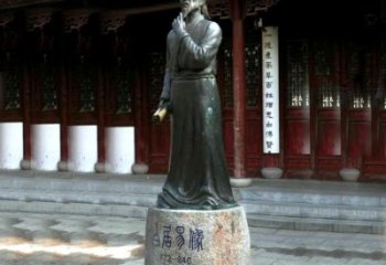北京白居易铜雕像向著名诗人致敬