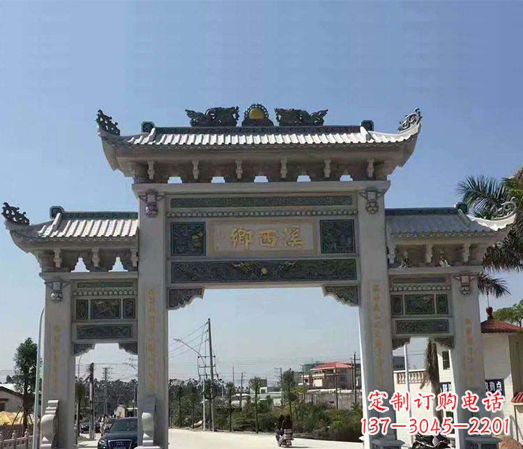 北京石牌坊雕塑——缅怀深厚的历史情谊
