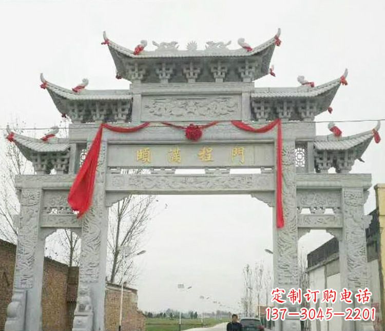 北京牌坊雕塑纪念历史,传承文化