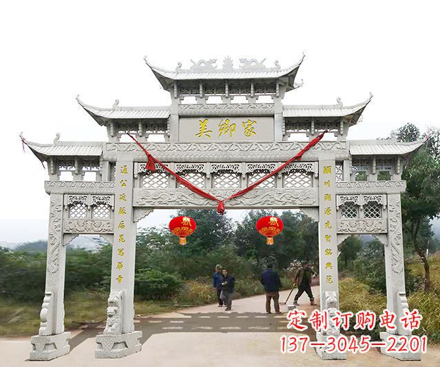 北京牌坊雕塑珍贵的传统文化