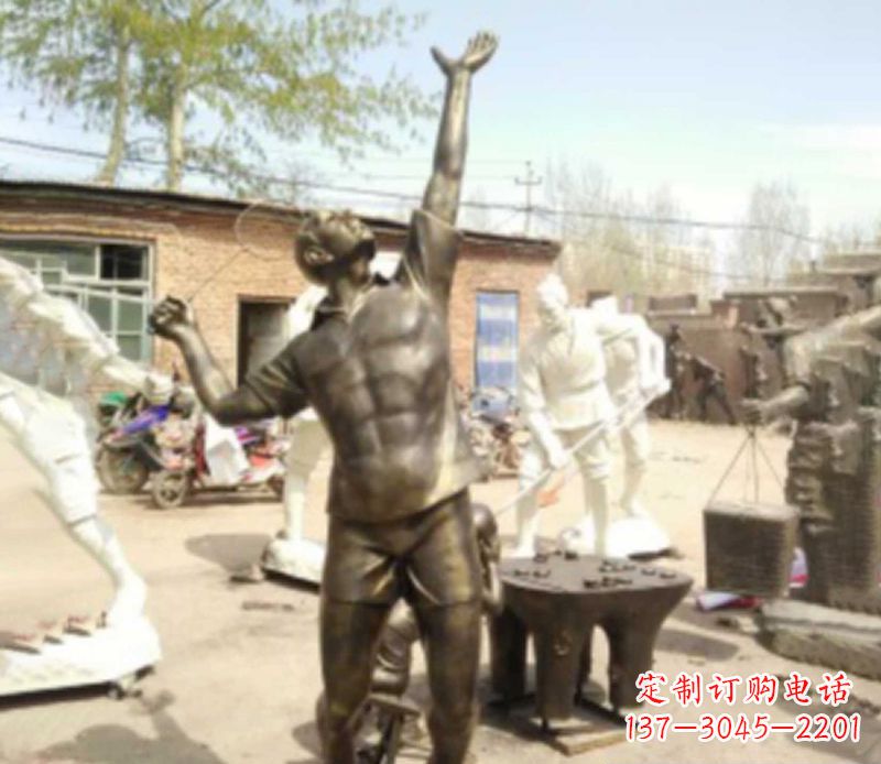 北京羽毛球雕塑传承运动精神