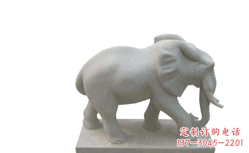 北京大象雕塑大理石大象公园的精美艺术