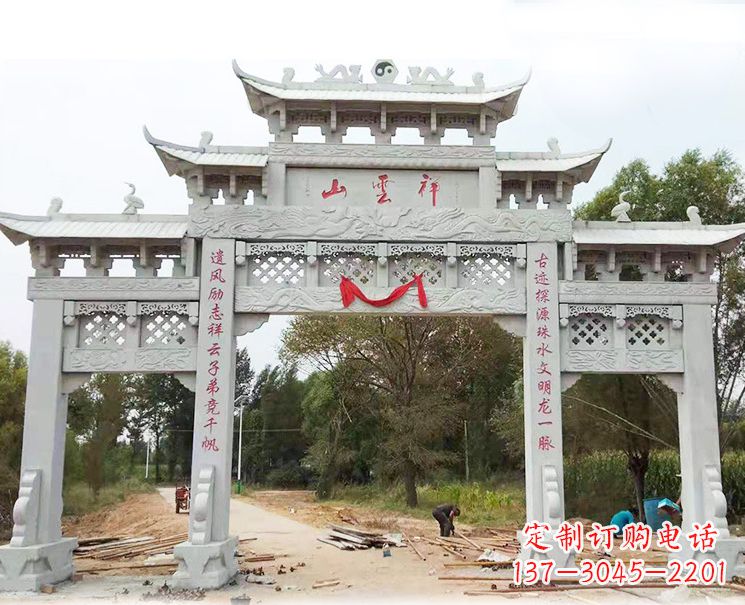 北京大理石牌坊雕塑