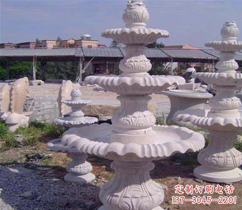 北京大理石多层喷泉石雕
