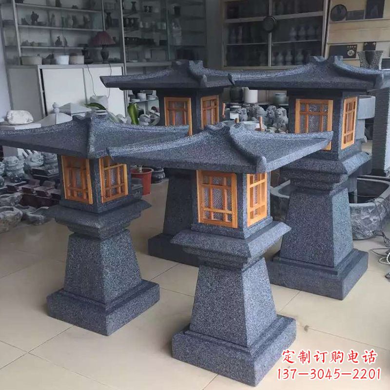 北京大理石仿汉阙石雕灯笼