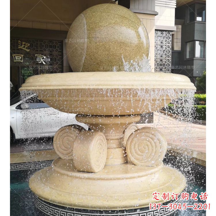 北京大理石风水球雕塑传承古老文化的象征
