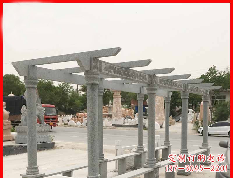 北京大理石公园石雕长廊高端定制雕塑
