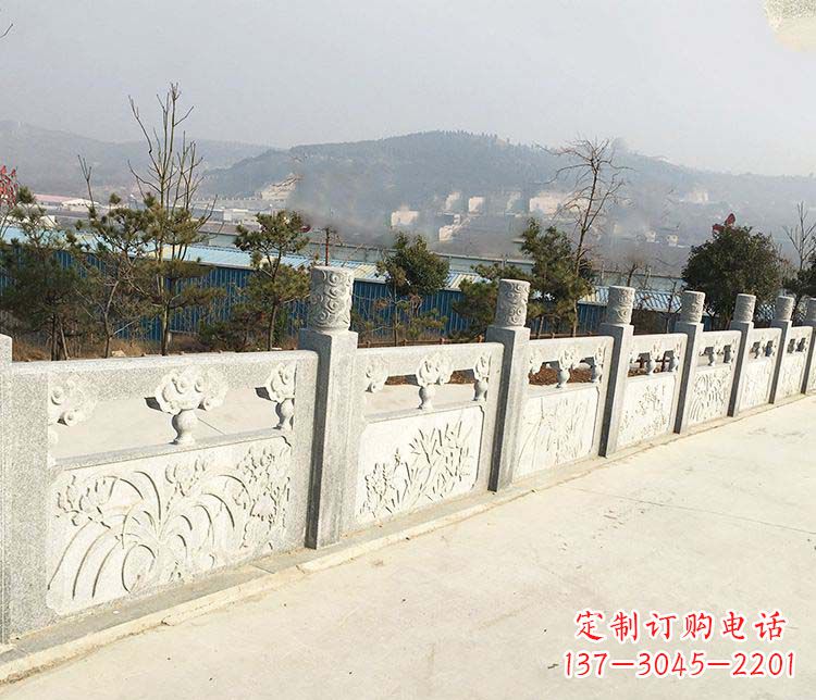 北京大理石护城河栏板石雕