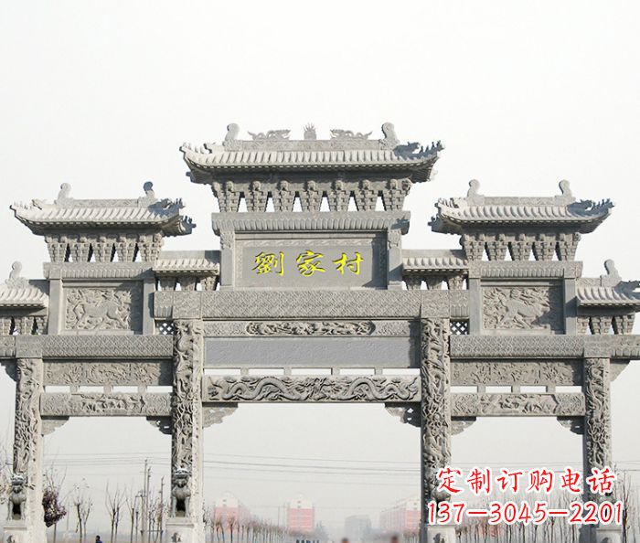 北京高品质大理石牌坊雕塑