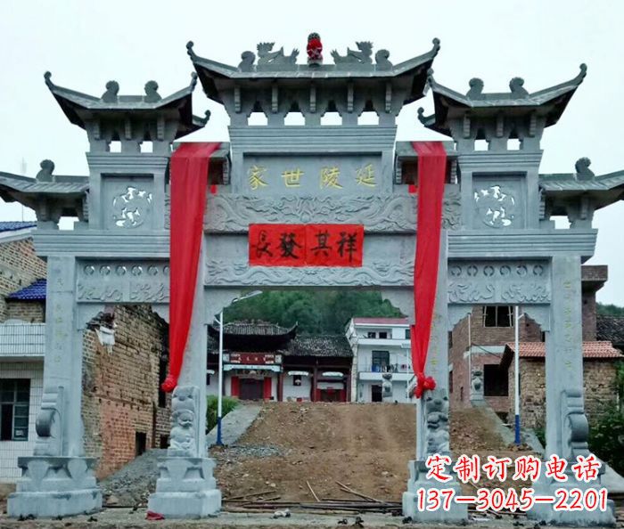 北京精美大理石牌坊雕塑