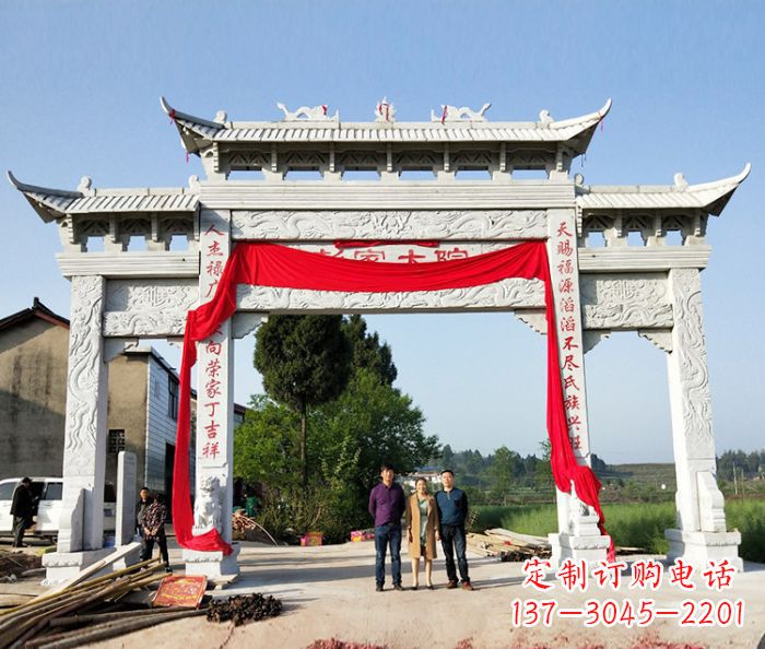 北京精美大理石牌坊雕塑