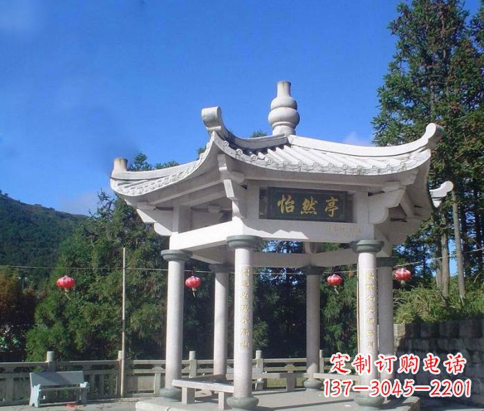 北京精美大理石凉亭雕塑