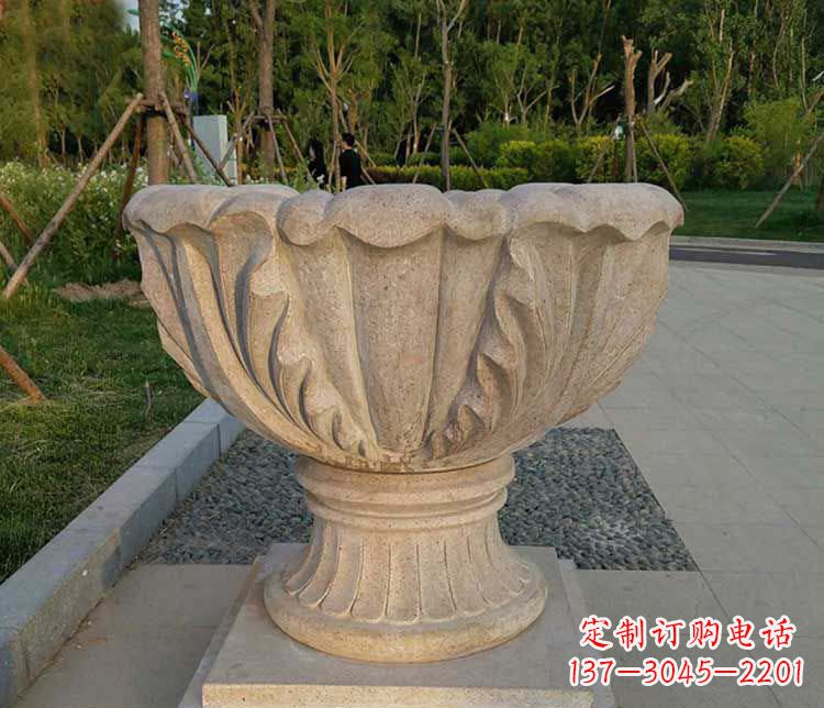 北京大理石欧式花钵雕塑