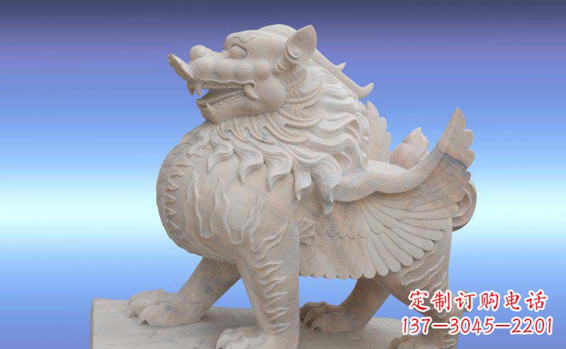 北京大理石貔貅神兽石雕