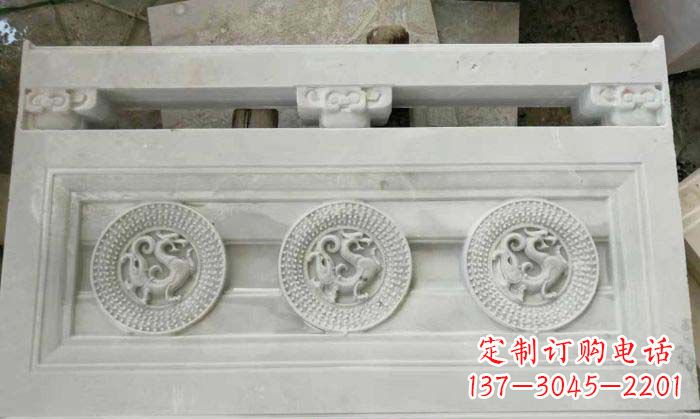 北京精美青龙石浮雕栏板雕塑