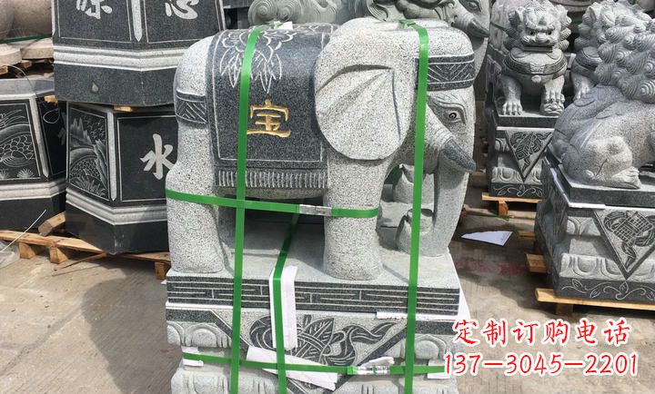 北京大理石大象门口石雕