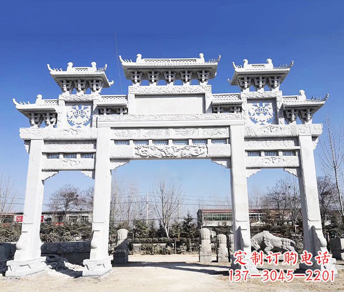 北京大理石牌坊石雕定制