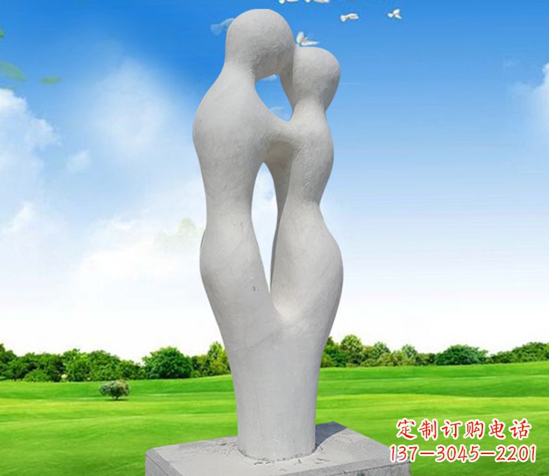 北京情侣石雕,永恒的爱恋
