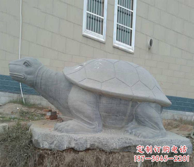 北京大理石乌龟石雕精美的古典风格装饰