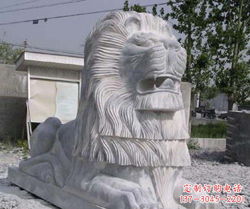 北京大理石西洋狮子石雕塑