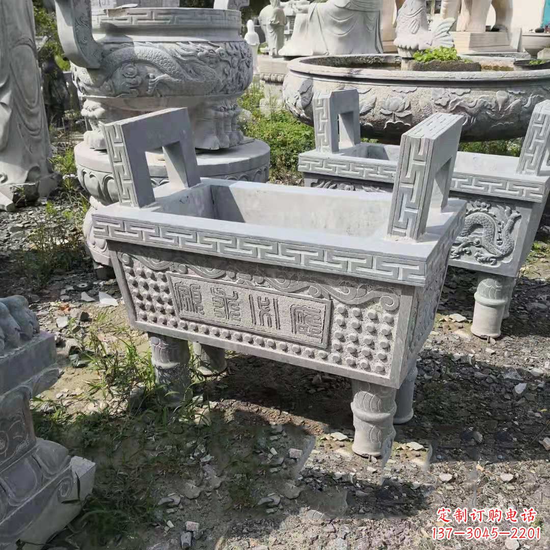 北京精美大理石香炉石雕